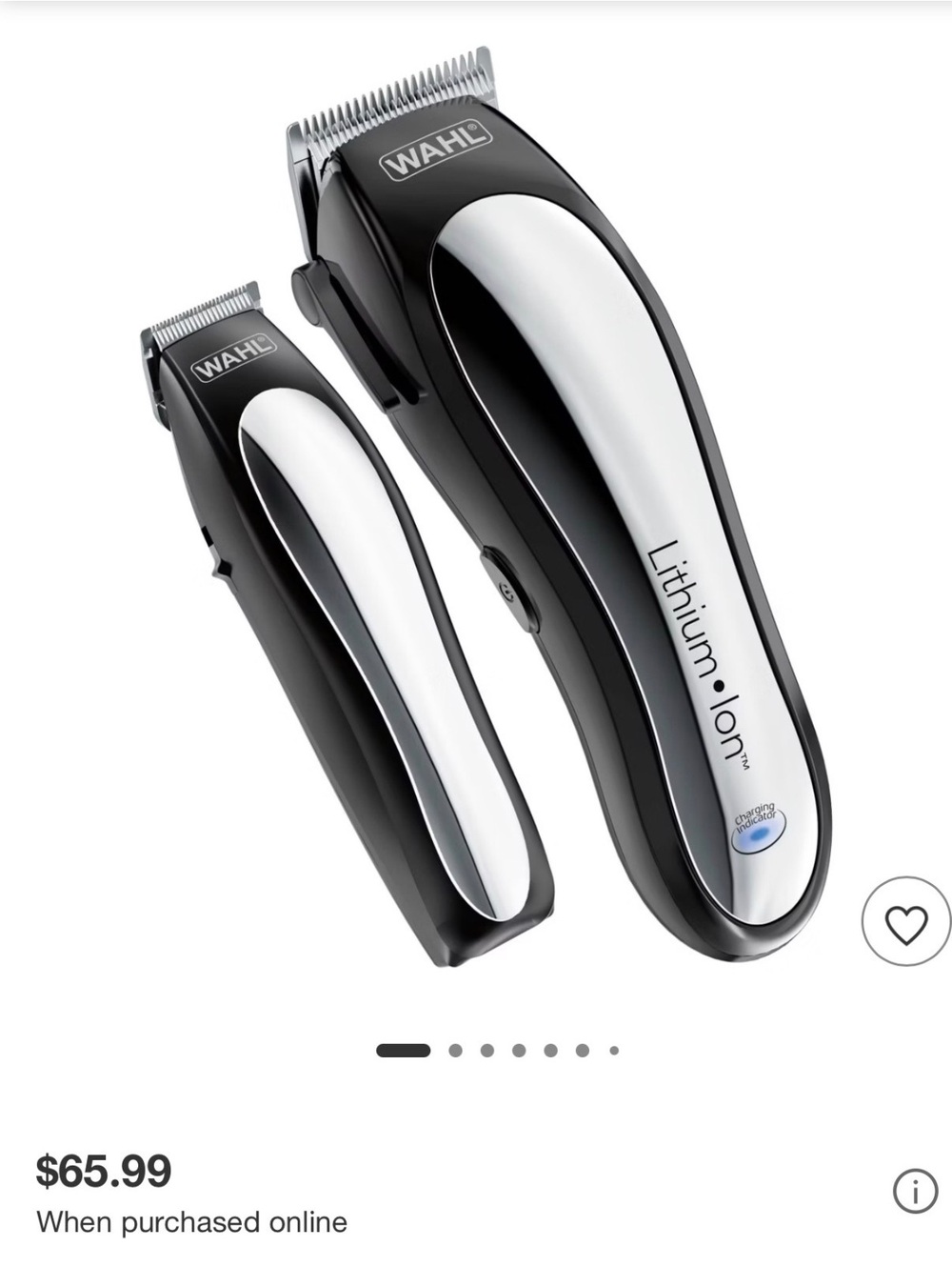 Wahl Lithium Ion Pro Haircutting Kit with Rechargeable Cordless Hair Clipper